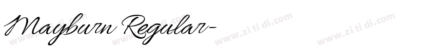 Mayburn Regular字体转换 Mayburn Regular字体转换